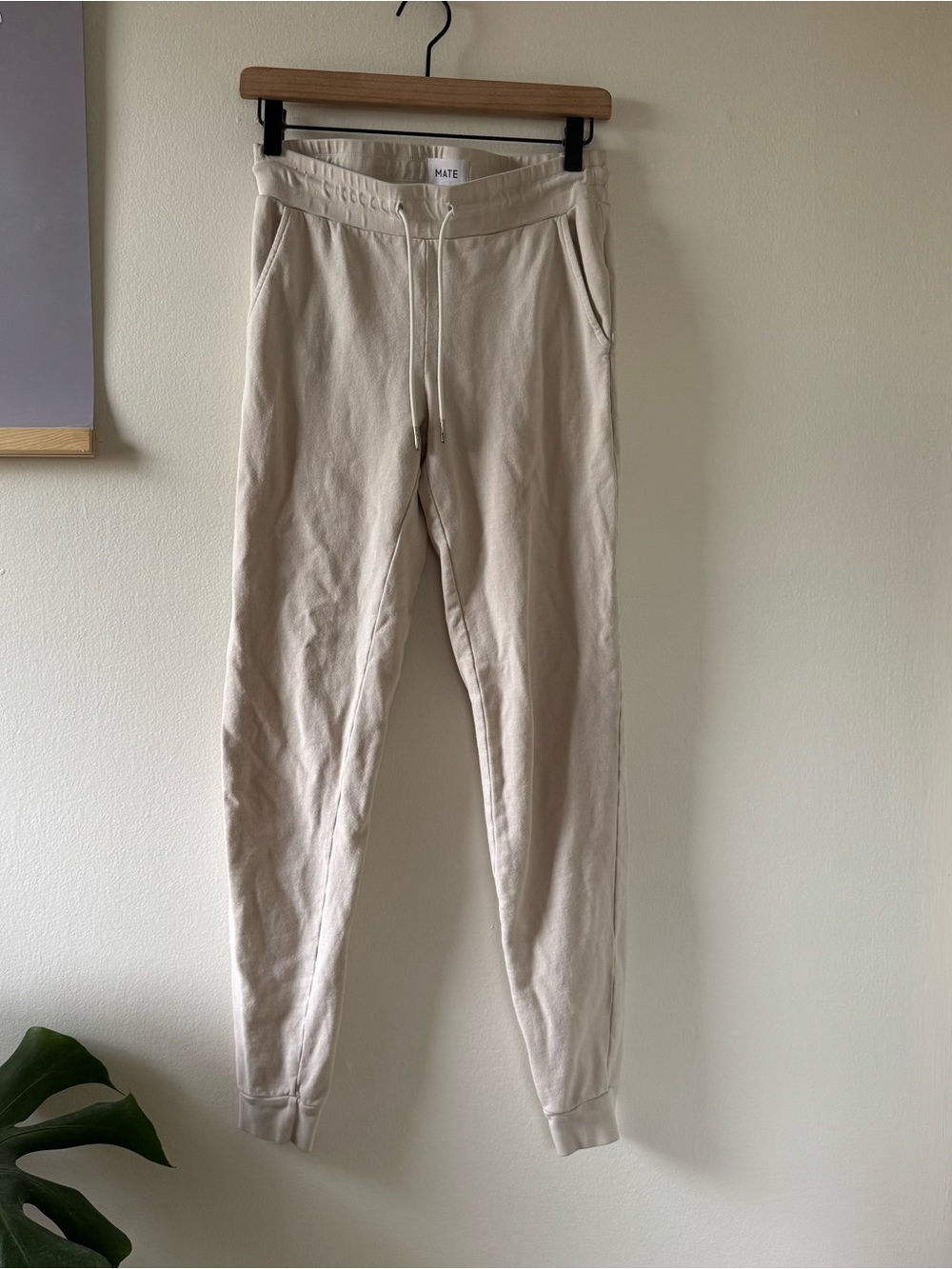 MATE the Label Organic Terry Classic Jogger - BONE